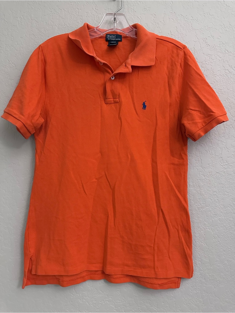 Polo Ralph Lauren Boys Bright Orange S/S Polo Size Large (14-16)